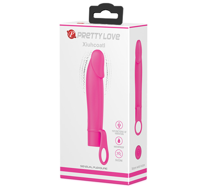 Вібратор Pretty Love Xiuhcoathl Рожевий
