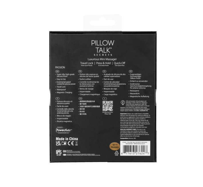 Кліторальний вібратор Pillow Talk Secrets - Passion - Clitoral Vibrator, 3 стимулюючі зони