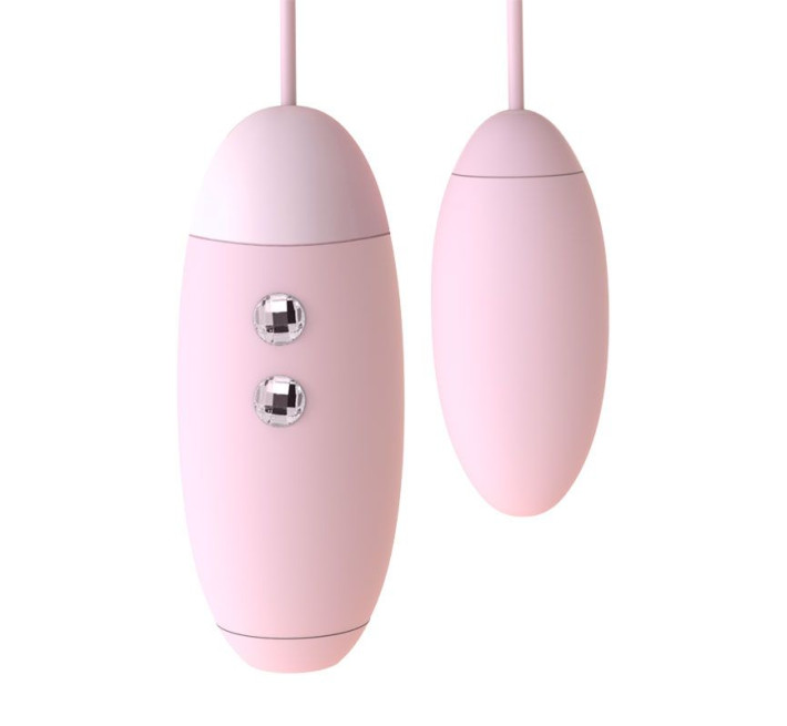 Вакуумный стимулятор с виброяйцом 2-в-1 KisToy Miss VV Розовый