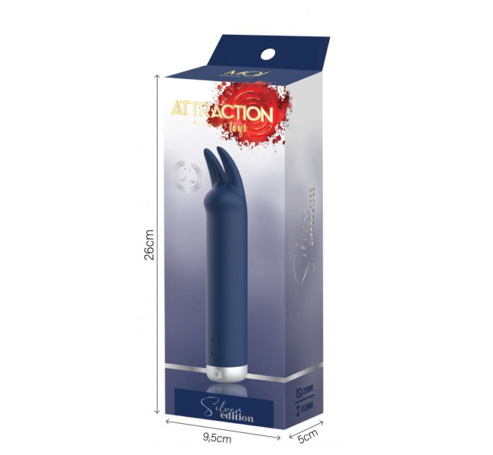 Вібратор для клітора MAI BUNNY, пружні вушка, особливо потужний