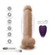 Фаллоимитатор с вибрацией SilexD Vetus Vibro Flesh (MODEL 1 size 8in) + LRS, двухслойный, диам. 4,2 см