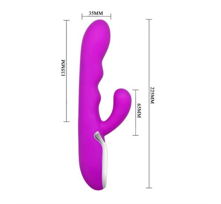 Виброкролик LyBaile Crazy Fire Фиолетовый