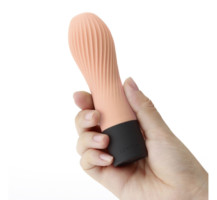 Вібратор IROHA ZEN Hanacha з ніжною ребристою поверхнею