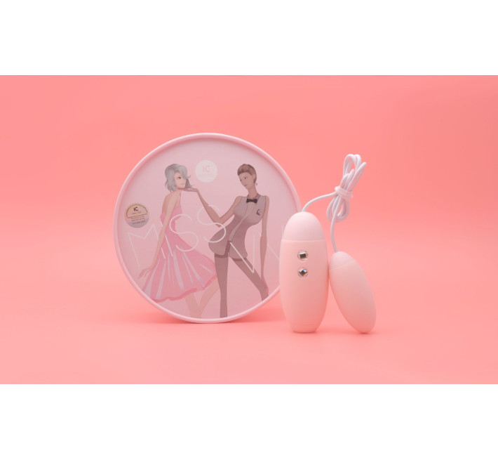 Вакуумный стимулятор с виброяйцом 2-в-1 KisToy Miss VV Розовый