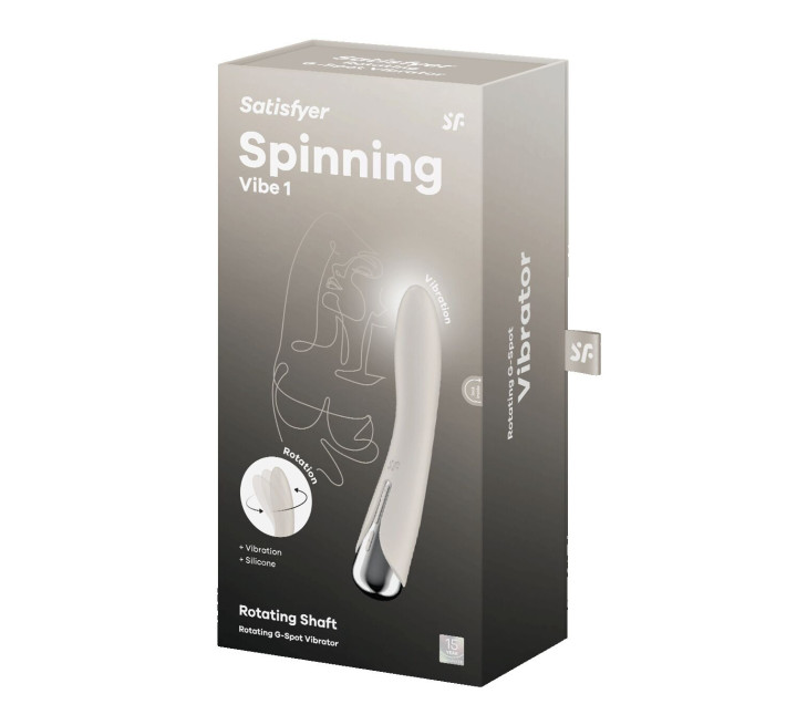 Вибратор точки G с вращением Satisfyer Spinning Vibe 1 Beige, 2 мотора