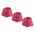 Змінні насадки Womanizer Premium, Classic, Liberty, Starlet - L, Малинові, 3 шт