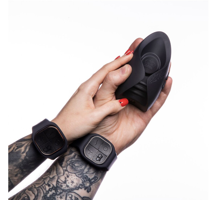 Игрушка для пар Hot Octopuss PULSE DUO LUX, пульсация+вибрация, использование без рук, 2 пульта