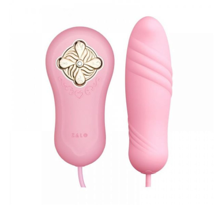 Виброяйцо-пульсатор с функцией нагрева Zalo Temptation Розовый
