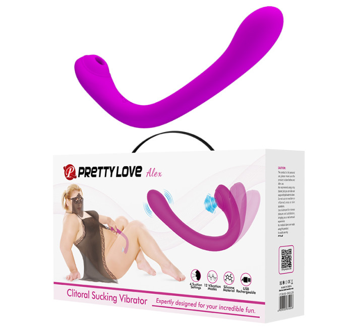 Вибратор Pretty Love Alex Clitoral Sucking Vibrator Purple