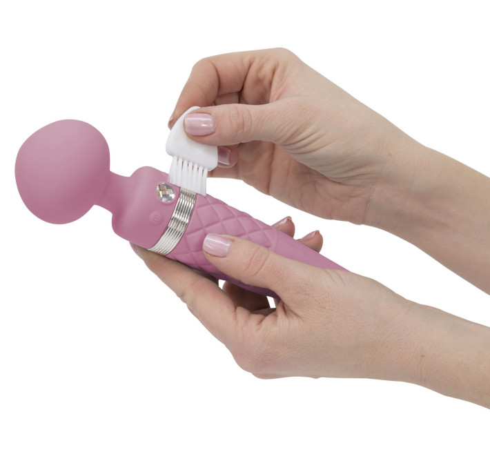 Вибромассажер 2-в-1 PILLOW TALK Sultry Розовый