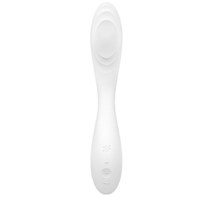 Вібратор із перлинною стимуляцією точки G Satisfyer Rrrolling Pleasure White