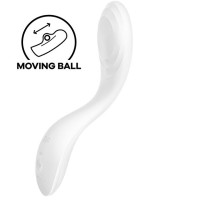 Вібратор із перлинною стимуляцією точки G Satisfyer Rrrolling Pleasure White Вібратор із перлинною стимуляцією точки G Satisfyer Rrrolling Pleasure White