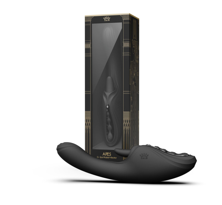 Вібратор-кролик Zalo Ares Obsidian Black