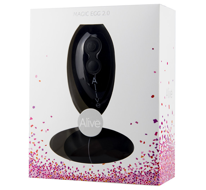 Виброяйцо Alive Magic Egg 2.0 Черное