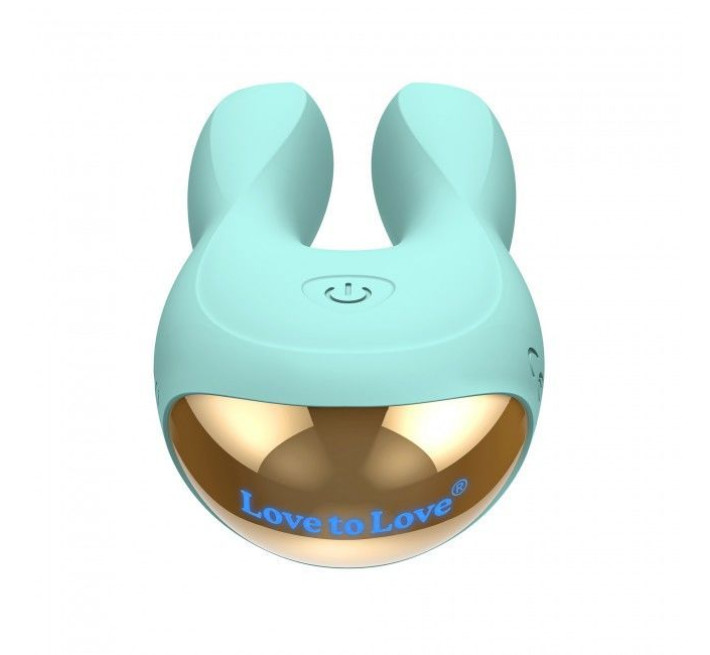 Вибратор-кролик Love To Love Hear Me Бирюзовый