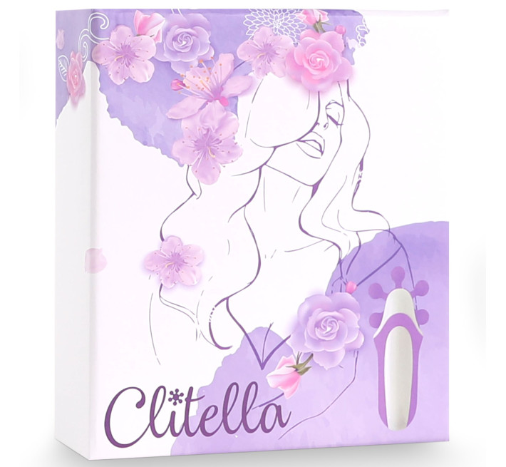Стимулятор з імітацією оральних ласк FeelzToys Clitella Oral Clitoral Stimulator Фіолетовий
