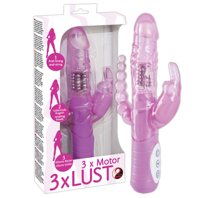 Вібратор You2Toys 3 x Lust Perlenvibe Фіолетовий