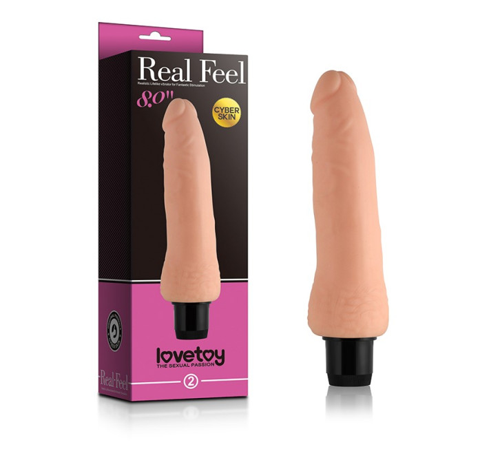 Реалистичный вибратор LoveToy Reel Feel 8 Телесный