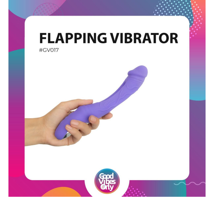 Вібратор Good Vibes Only - Flax Vibrating Dildo with G-Spot Stimulator
