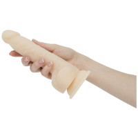 Фалоімітатор з пульсацією Naked ADDICTION Dominic 9 Vanilla, пульт ДК, діаметр 4,2 см