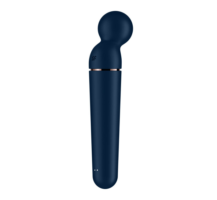 Вибромассажер Satisfyer Planet Wand-er Blue/Rosegold, очень мощный, беспроводной