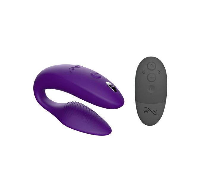 Смарт-вибратор для пар We-Vibe Sync 2 Purple, 10 виброрежимов, пульт ДУ