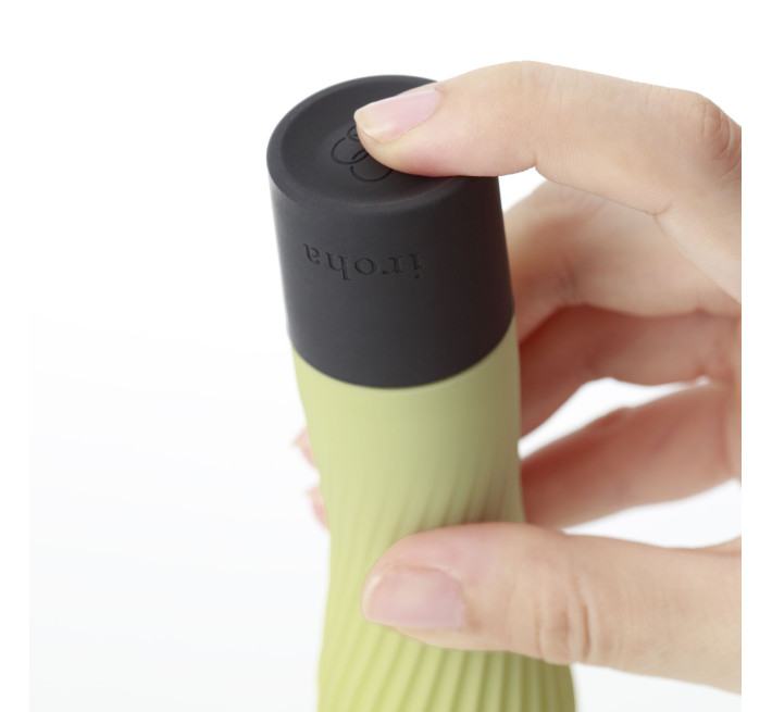 Вібратор IROHA ZEN Matcha з ніжною ребристою поверхнею