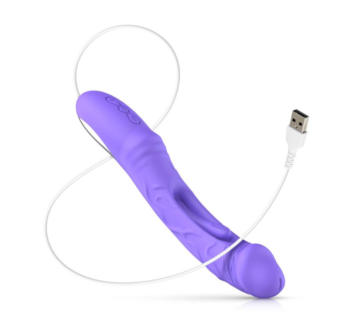 Вібратор Good Vibes Only - Flax Vibrating Dildo with G-Spot Stimulator