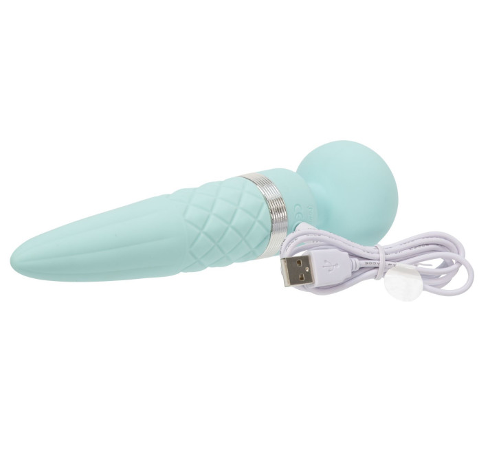 Вибромассажер 2-в-1 PILLOW TALK Sultry Бирюзовый