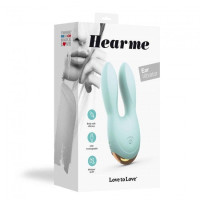 Вибратор-кролик Love To Love Hear Me Бирюзовый