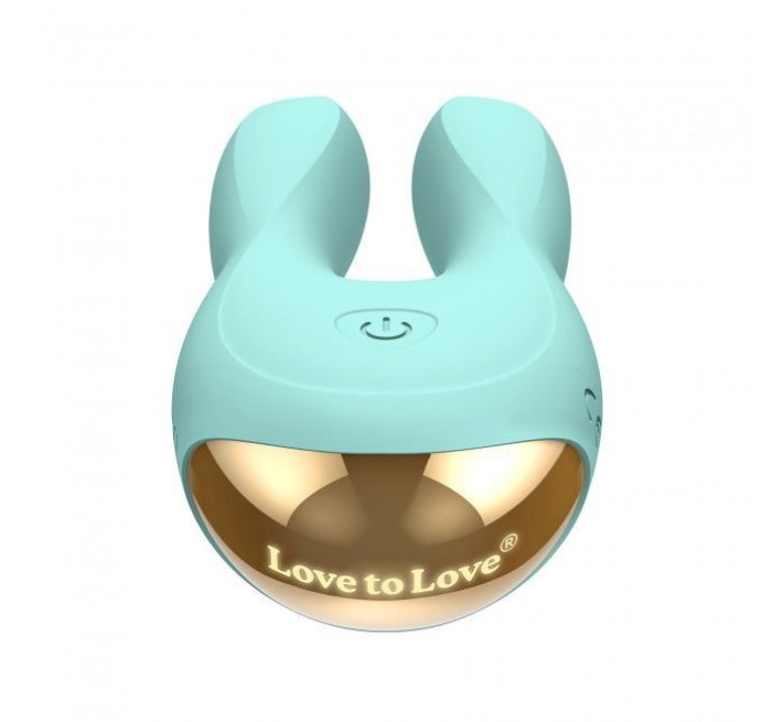 Вибратор-кролик Love To Love Hear Me Бирюзовый