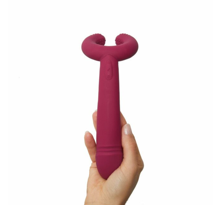 Вібратор для пар Love To Love PLEASE ME - PLUM STAR з трьома моторами, гнучкий