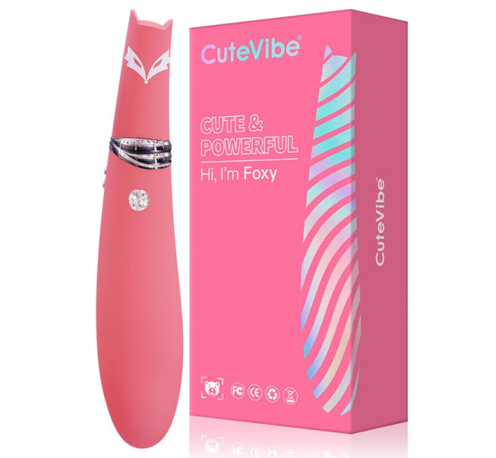 Вакуумний стимулятор з вібрацією CuteVibe Foxy Sakura
