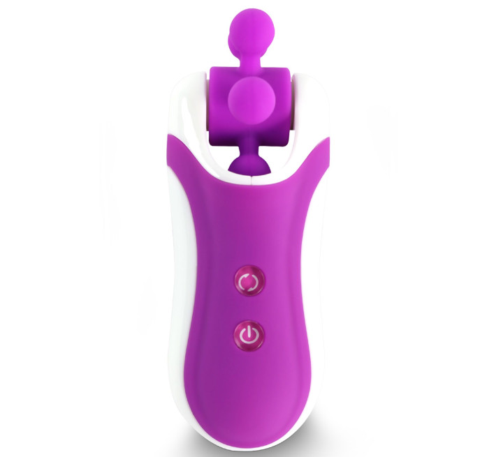 Стимулятор з імітацією оральних ласк FeelzToys Clitella Oral Clitoral Stimulator Фіолетовий