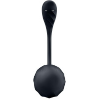 Віброяйце Satisfyer Ribbed Petal Connect App Black