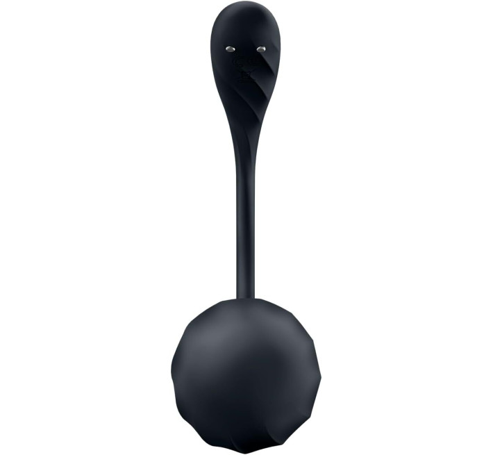 Віброяйце Satisfyer Ribbed Petal Connect App Black