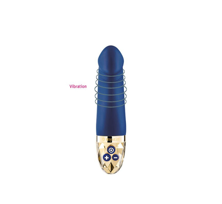 Вібратор Mystim Real Deal Neil Blue, потужний мотор, 8 режимів