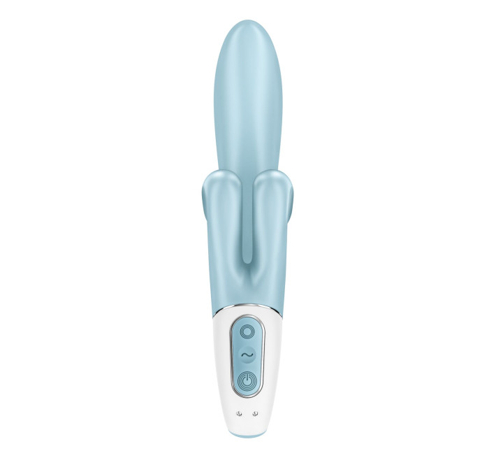 Вібратор-кролик Satisfyer Touch Me Blue, подвійний відросток, 3 потужні мотори