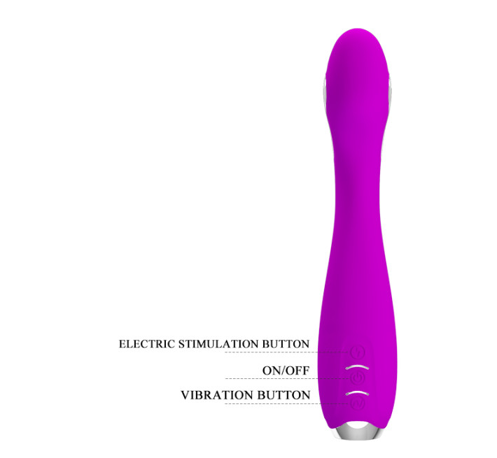 Стимулятор G-точки з електростимуляцією Pretty Love Hector Фіолетовий