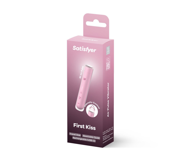 Вакуумный стимулятор Satisfyer First Kiss, технология 3D Air Pulse, 30 режимов, двойной силикон