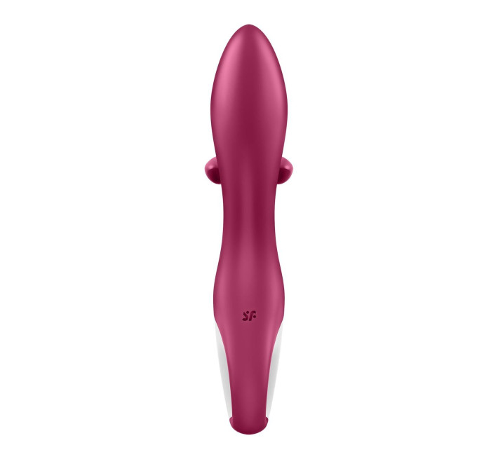 Вибратор-кролик с тройным отростком Satisfyer Embrace me Berry, 2 мотора, диаметр 3,6 см