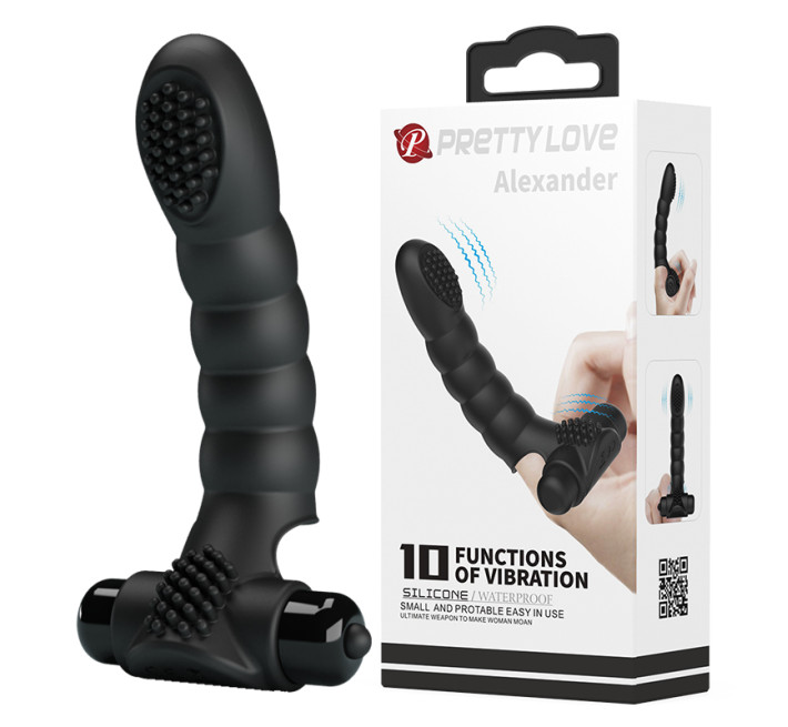 Насадка на палець Pretty Love Alexander Finger Vibrator Black