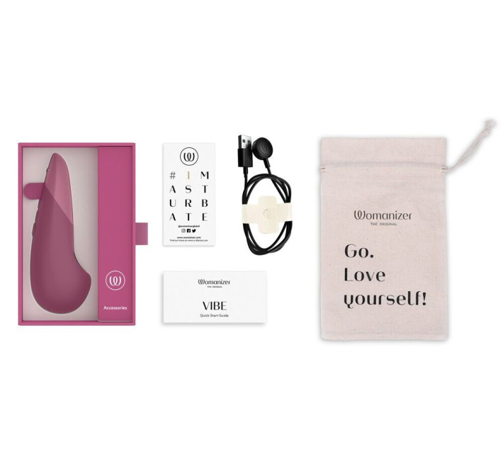 Мінівібратор Womanizer Vibe Dusky Pink, 3 авторежими + 10 рівнів інтенсивності