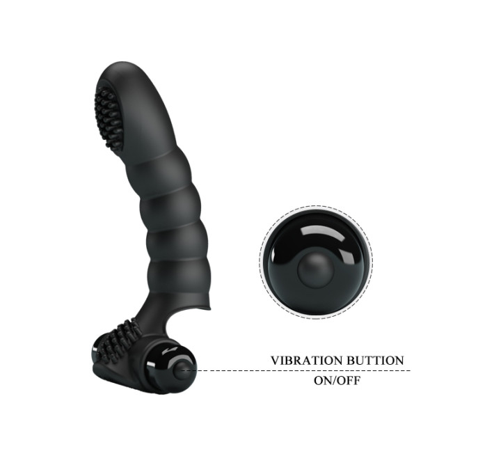 Насадка на палець Pretty Love Alexander Finger Vibrator Black