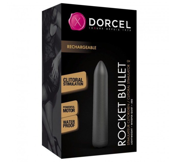 Перезаряджається віброкуля Marc Dorcel Rocket Bullet Чорна