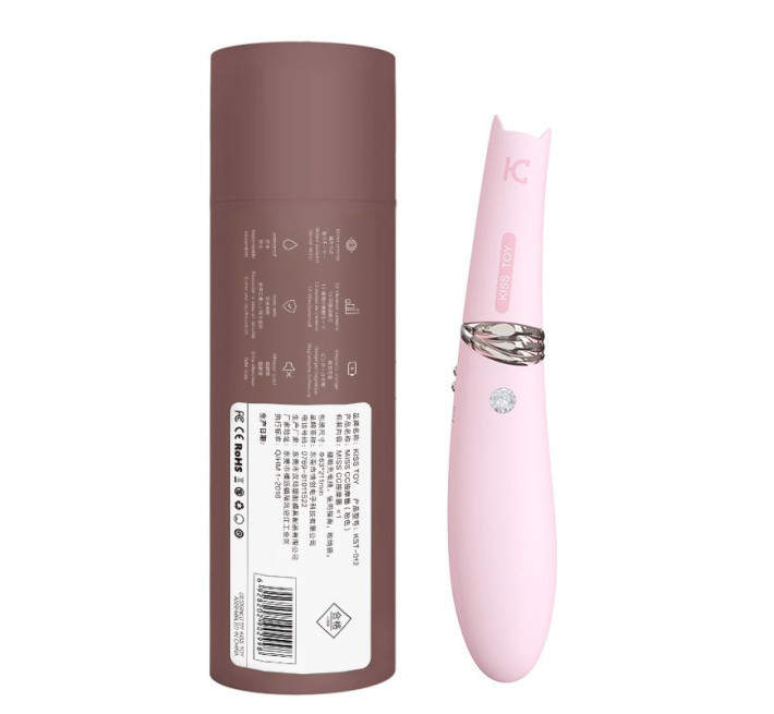 Вакуумный стимулятор с вибрацией KisToy Miss CC Розовый