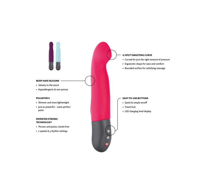 Вібратор-пульсатор Fun Factory Stronic G Фіолетовий