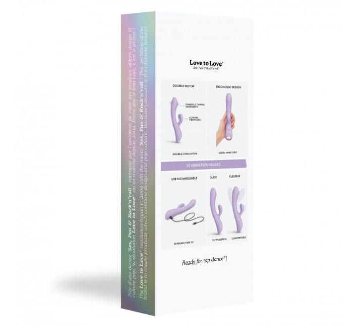 Вибратор-кролик с точечным массажем точки G - Love To Love Bunny&Clyde Лиловый