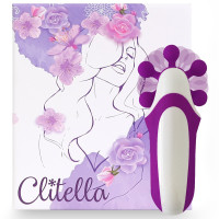 Стимулятор з імітацією оральних ласк FeelzToys Clitella Oral Clitoral Stimulator Фіолетовий
