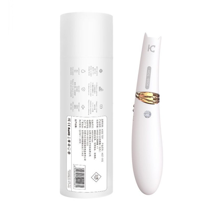 Вакуумный стимулятор с вибрацией KisToy Miss CC Белый